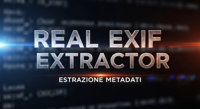 estrazione metadati - enzo madio project